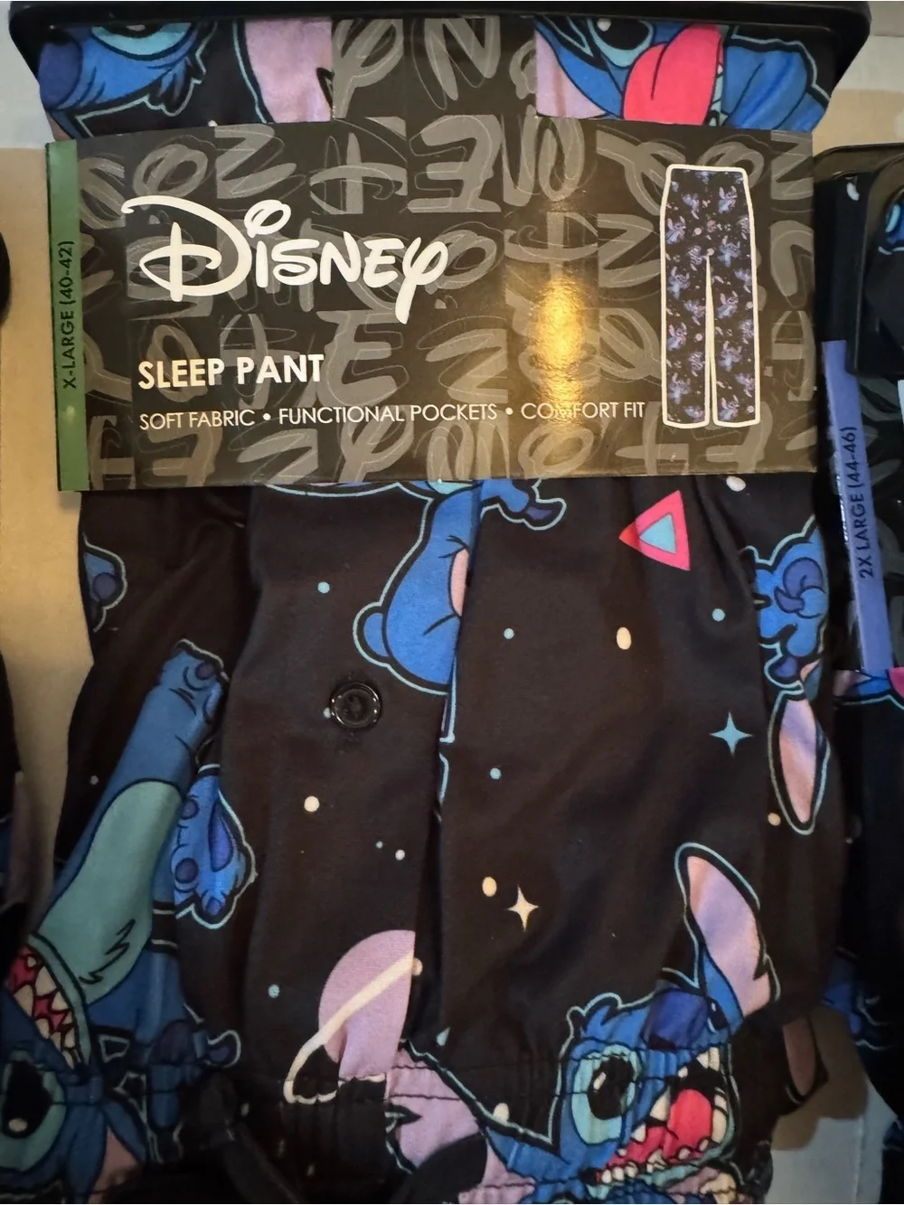 Stitch In Space Adult Men's Apparel, All Over Print Graphic Sleep Pant